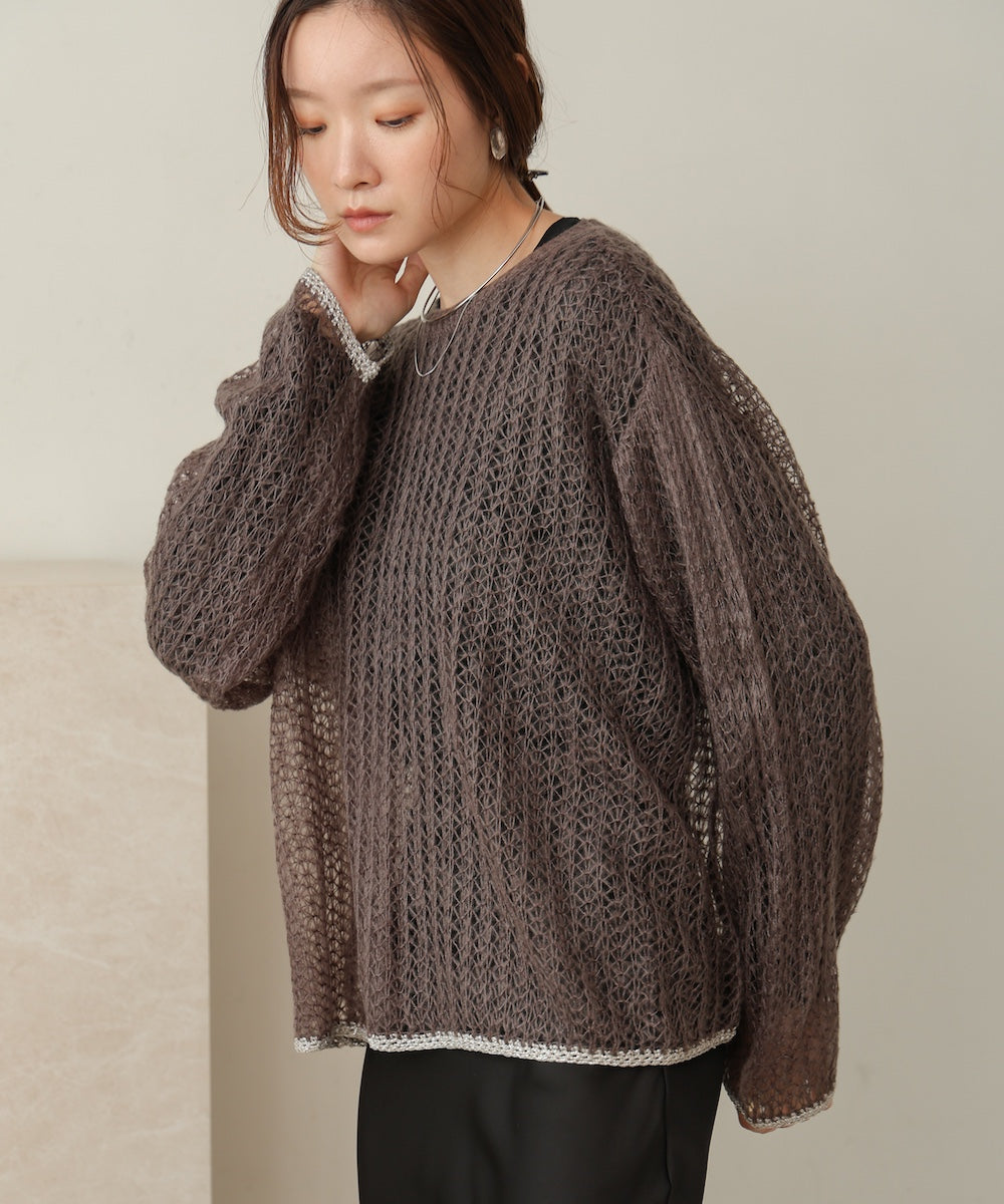 openwork knit tops