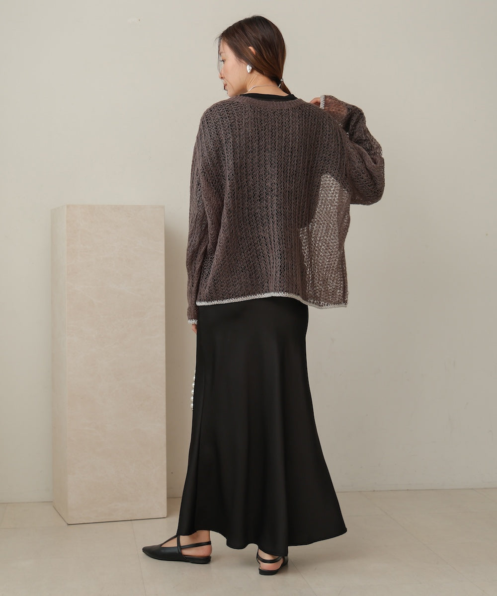 openwork knit tops