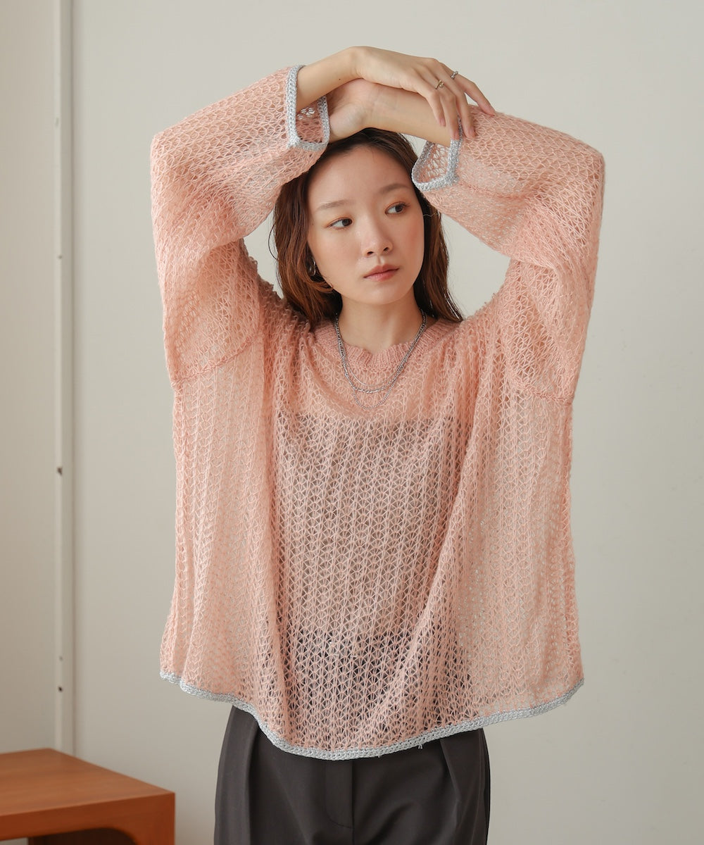 openwork knit tops