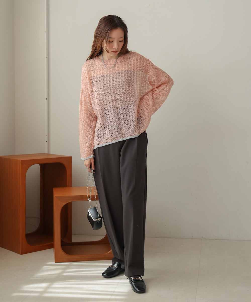 openwork knit tops