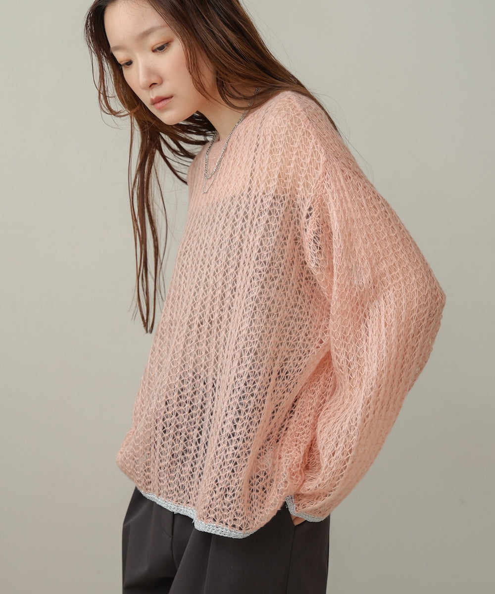 openwork knit tops