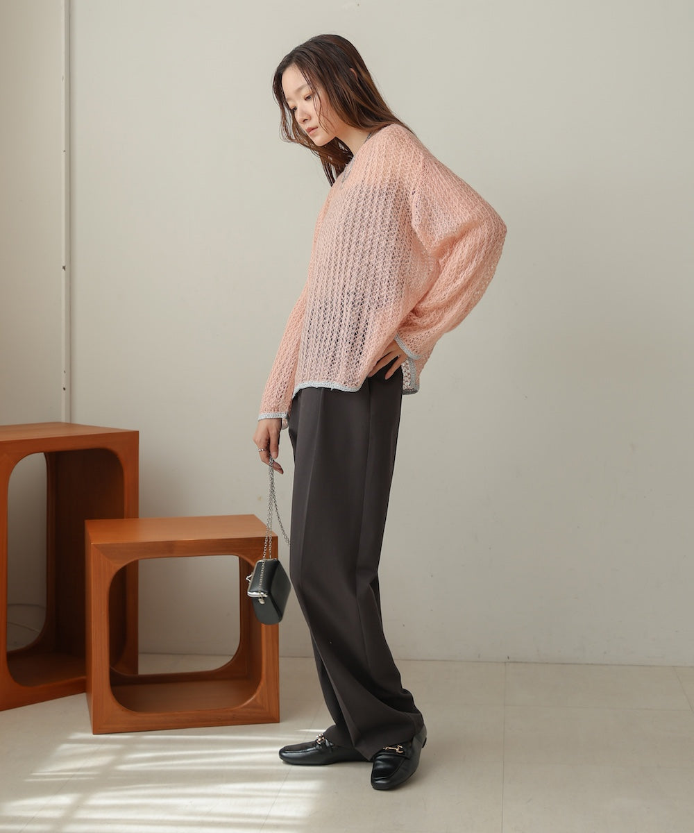 openwork knit tops