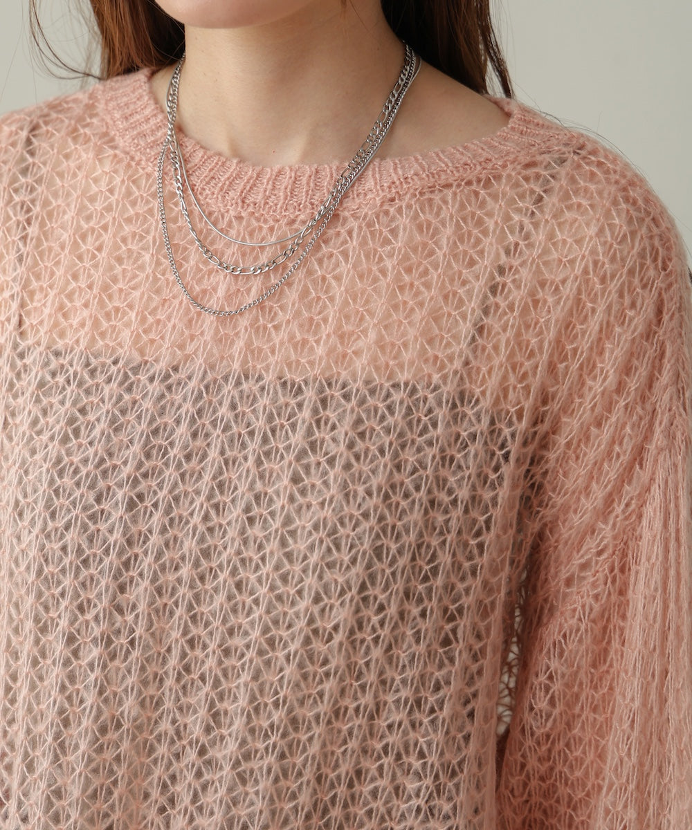 openwork knit tops