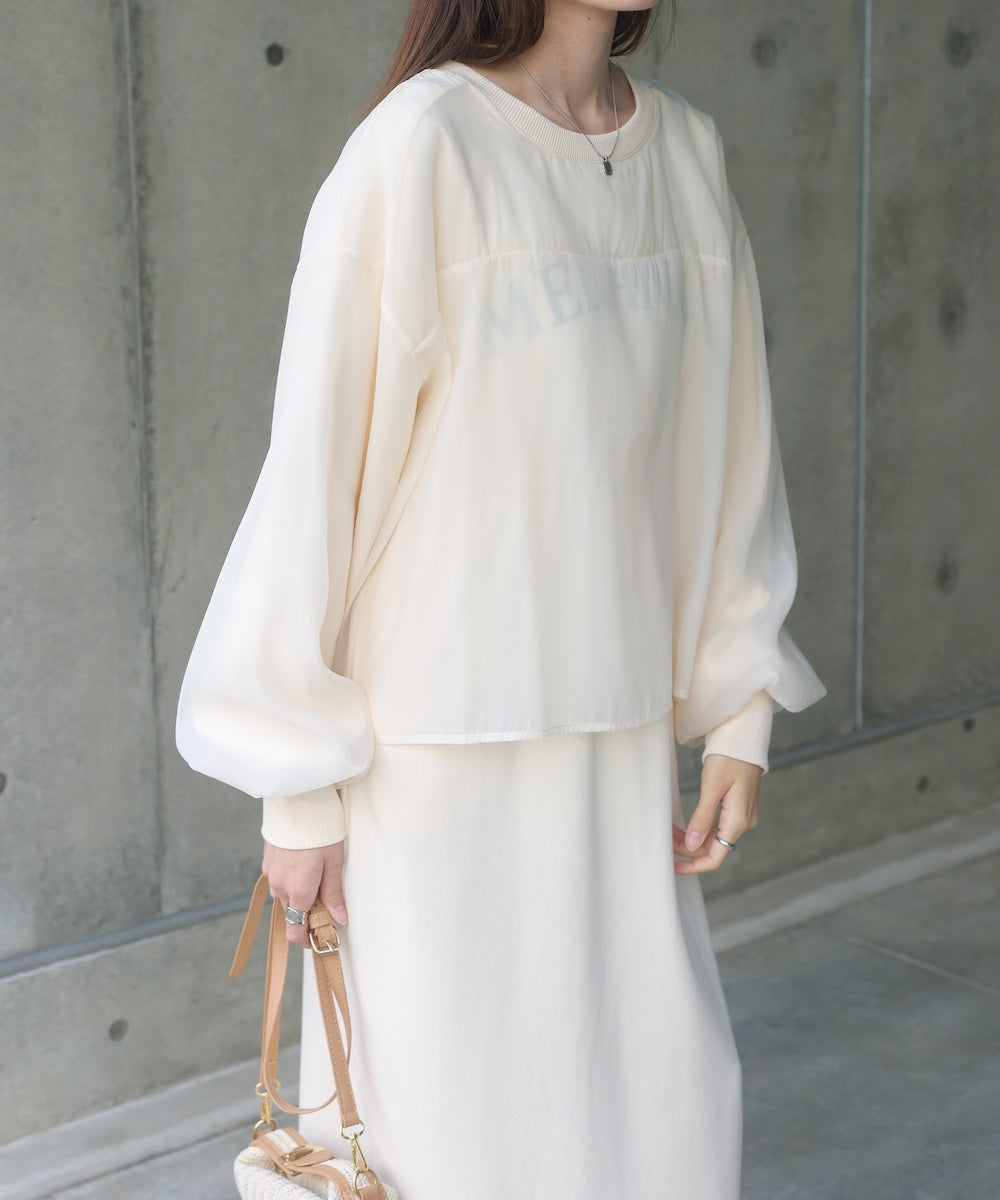 【S・Mサイズ展開】ロゴシアードッキングスウェットワンピース