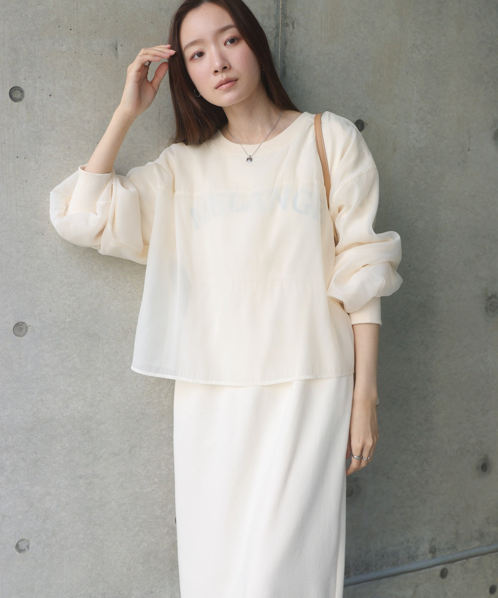 【S・Mサイズ展開】ロゴシアードッキングスウェットワンピース