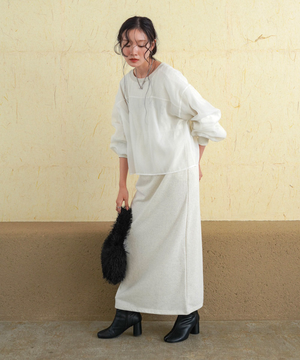 【S・Mサイズ展開】ロゴシアードッキングスウェットワンピース