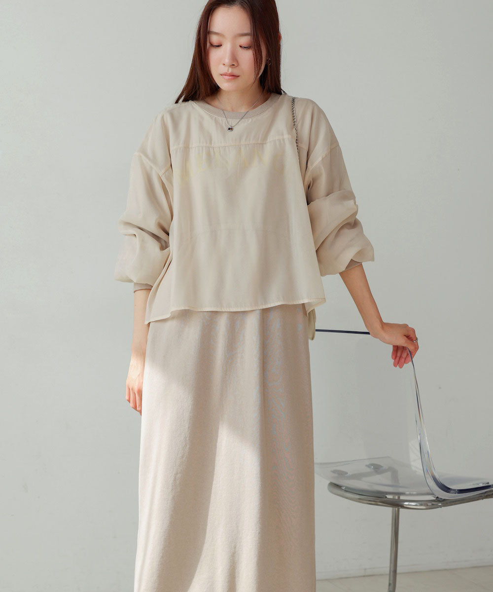 【S・Mサイズ展開】ロゴシアードッキングスウェットワンピース