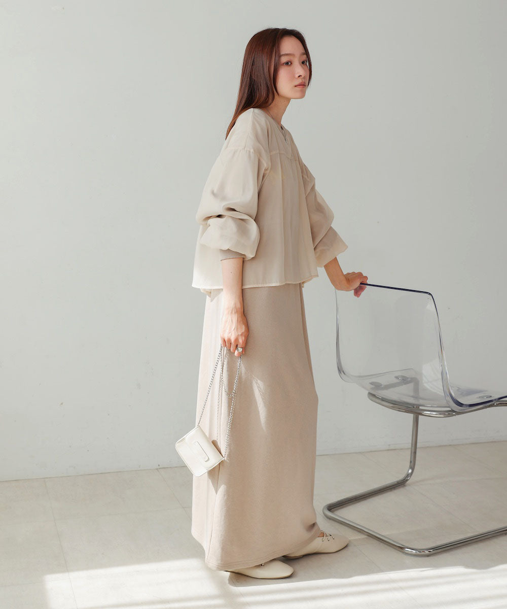 【S・Mサイズ展開】ロゴシアードッキングスウェットワンピース