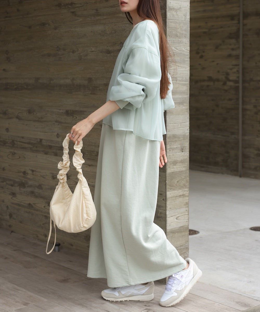 【S・Mサイズ展開】ロゴシアードッキングスウェットワンピース