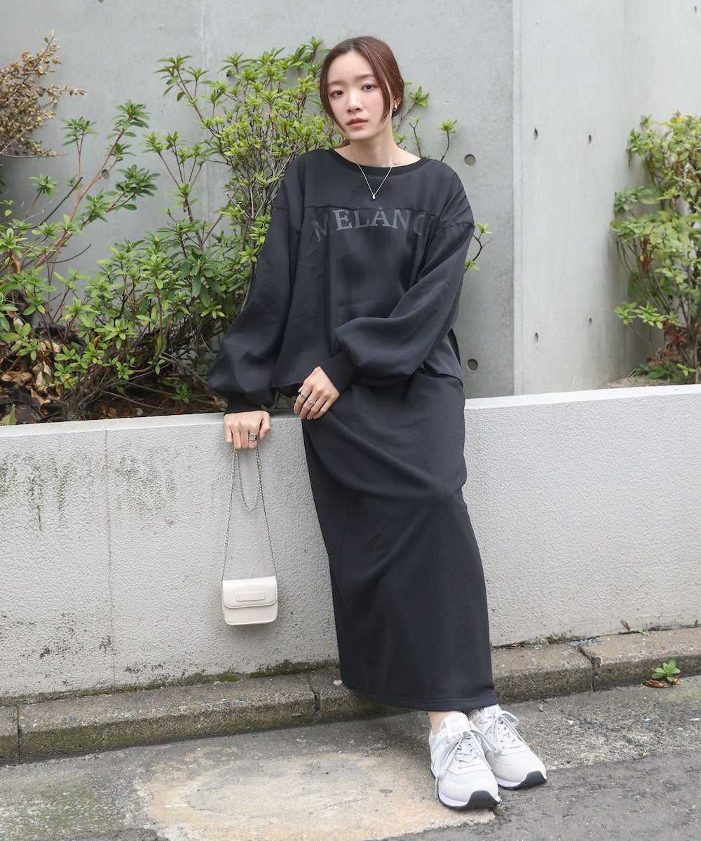 【S・Mサイズ展開】ロゴシアードッキングスウェットワンピース