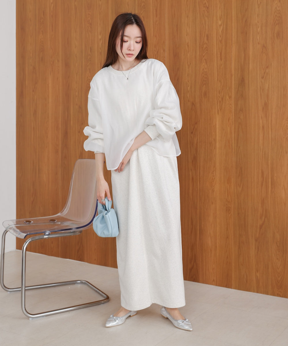 【S・Mサイズ展開】ロゴシアードッキングスウェットワンピース