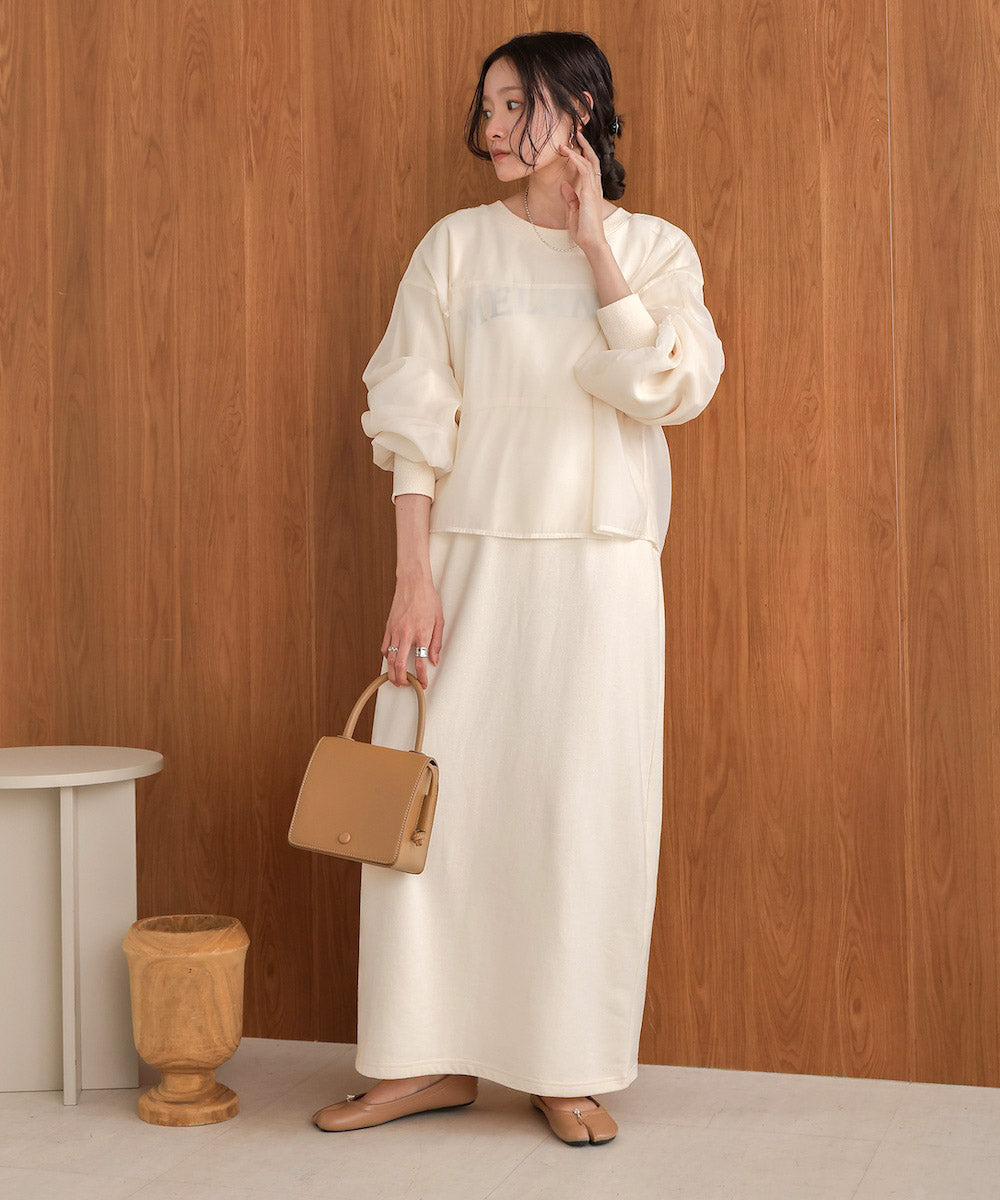 【S・Mサイズ展開】ロゴシアードッキングスウェットワンピース