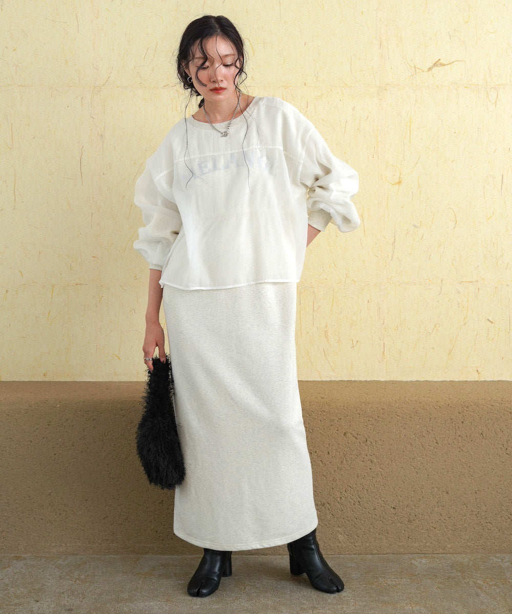 【S・Mサイズ展開】ロゴシアードッキングスウェットワンピース