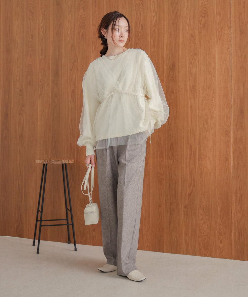 tulle layered sweat
