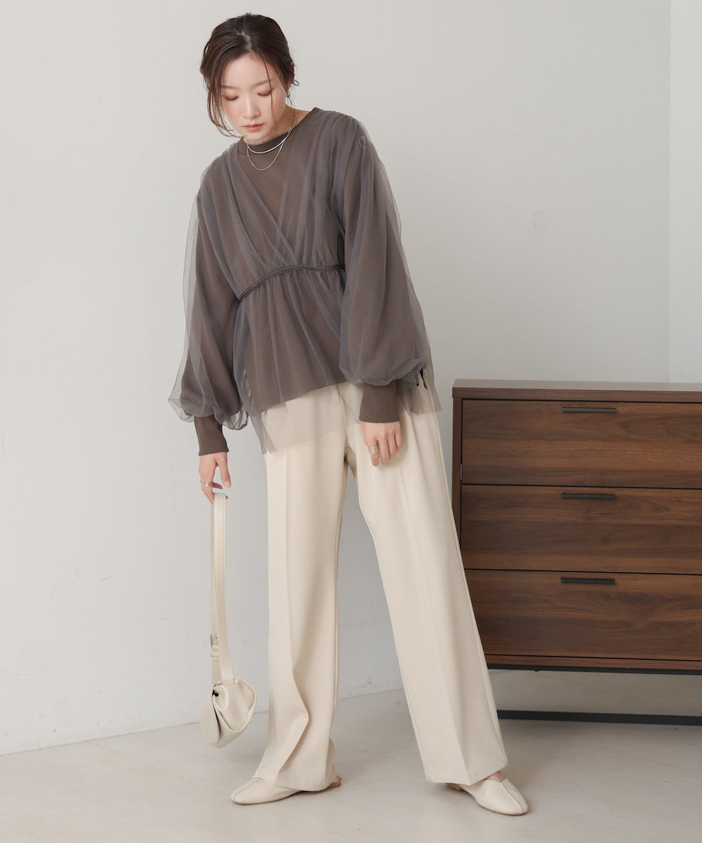 tulle layered sweat
