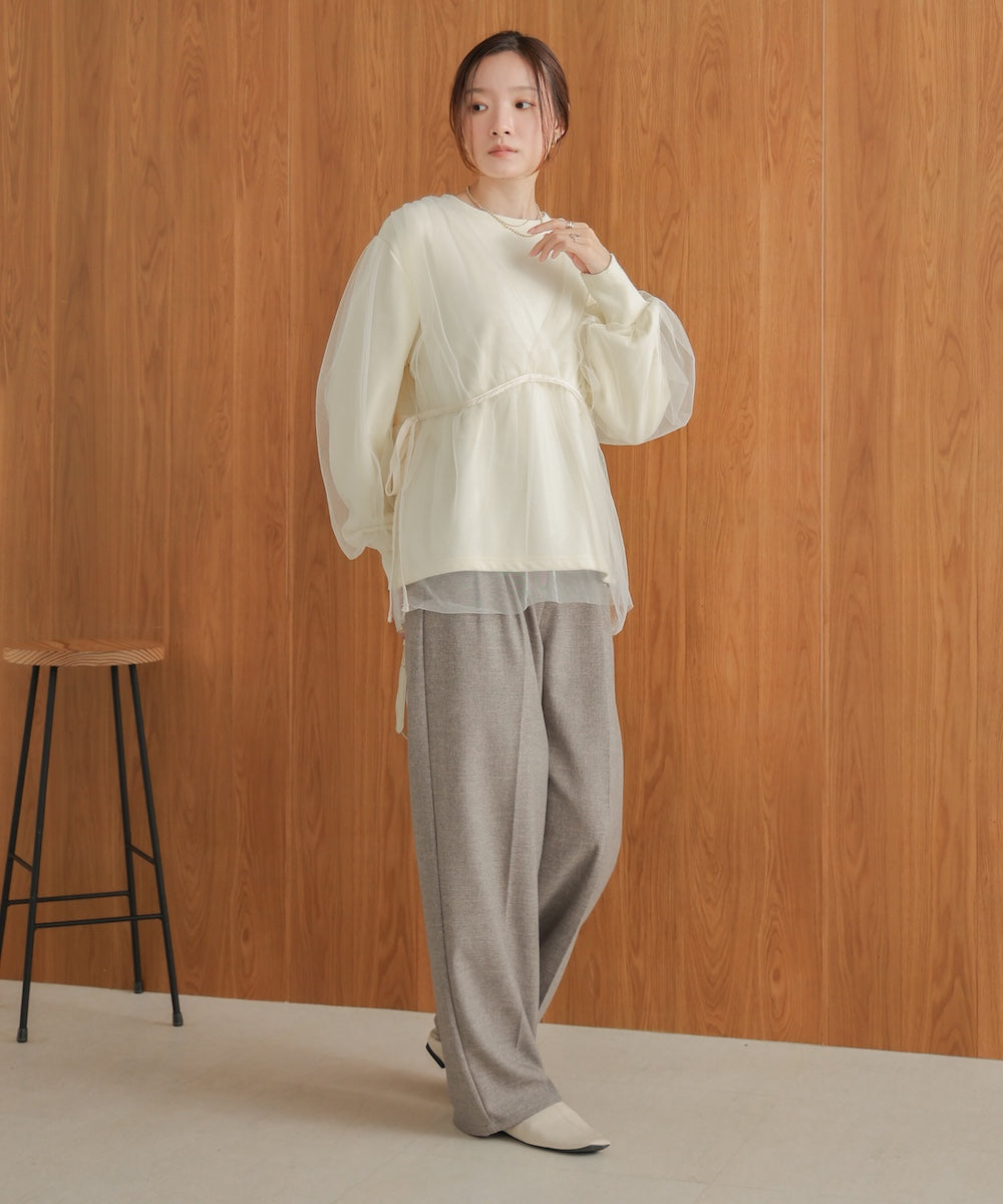 tulle layered sweat
