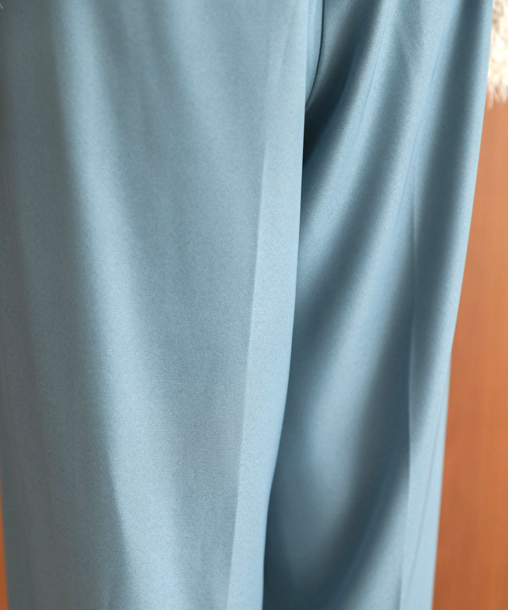 【S・M・Lサイズ展開】ラップ調タック入りスラックス