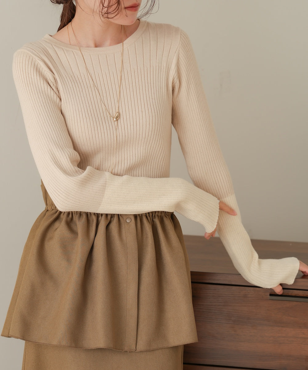 sleeve color block glitter knit tops