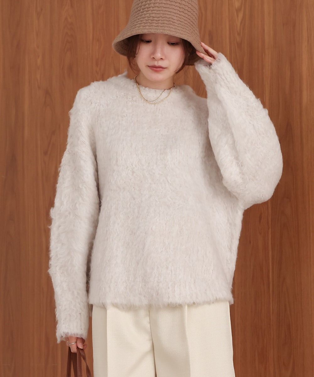 mix woollen knit pullover