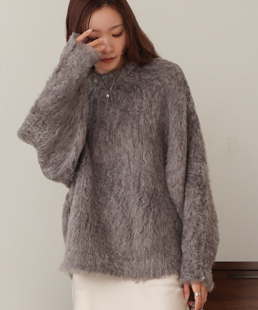mix woollen knit pullover