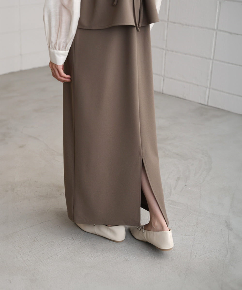 【S・Mサイズ展開】イージージョーゼットペプラムキャミワンピース