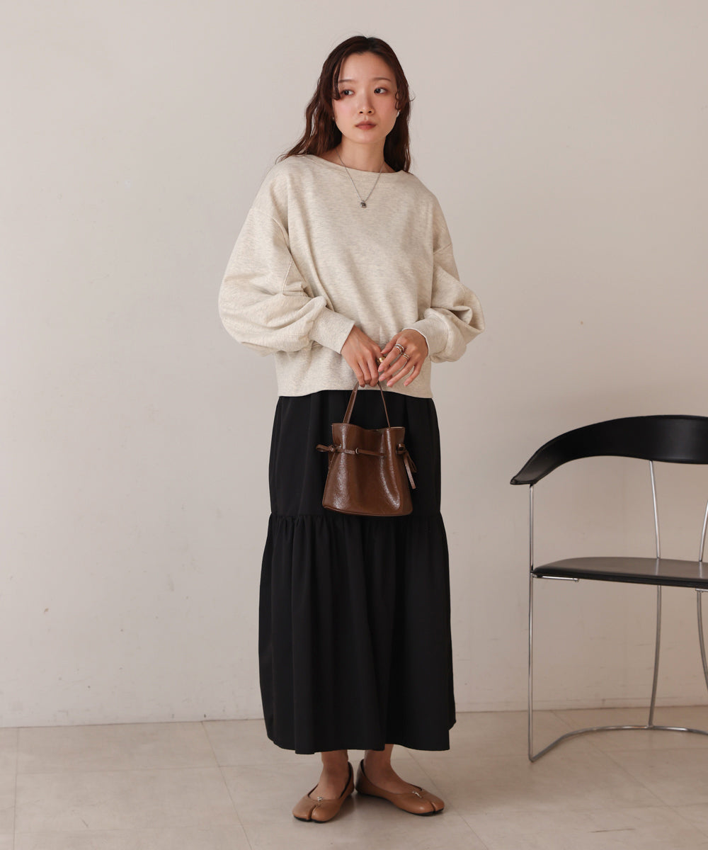 前後2WAYロゴジップスウェットトップス