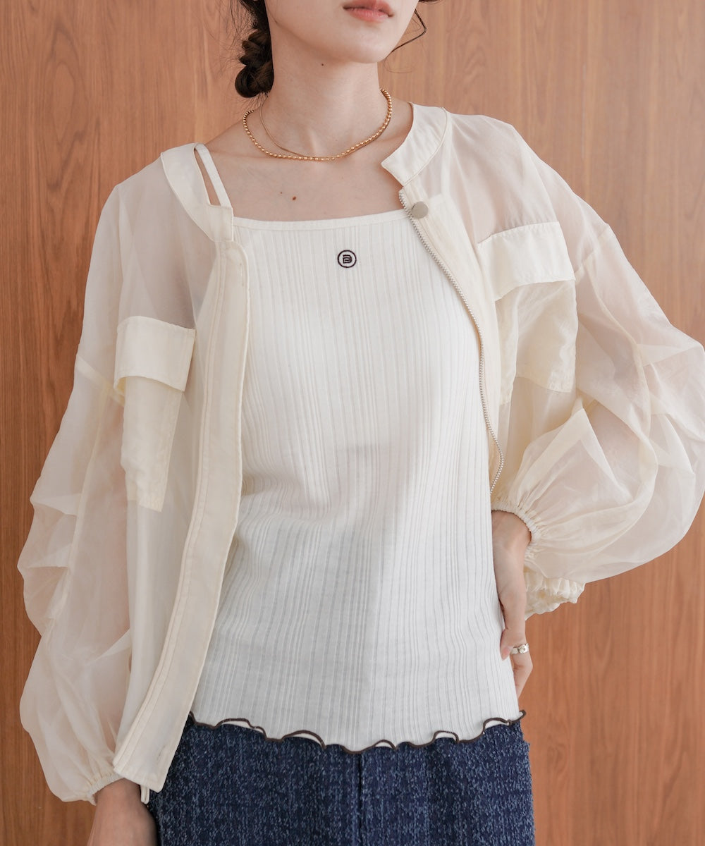 カップ付きアメスリキャミソール