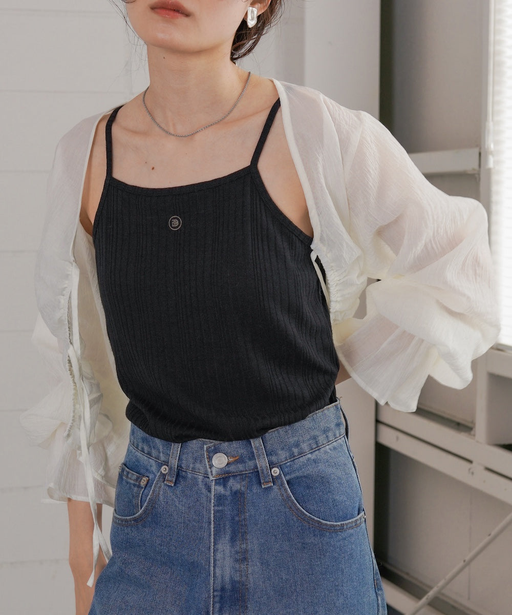 カップ付きアメスリキャミソール