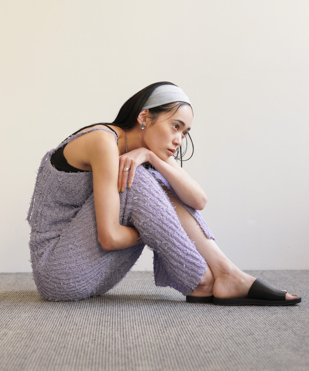 【LOOK掲載/2025SS】チュールリボンヤーンキャミソール