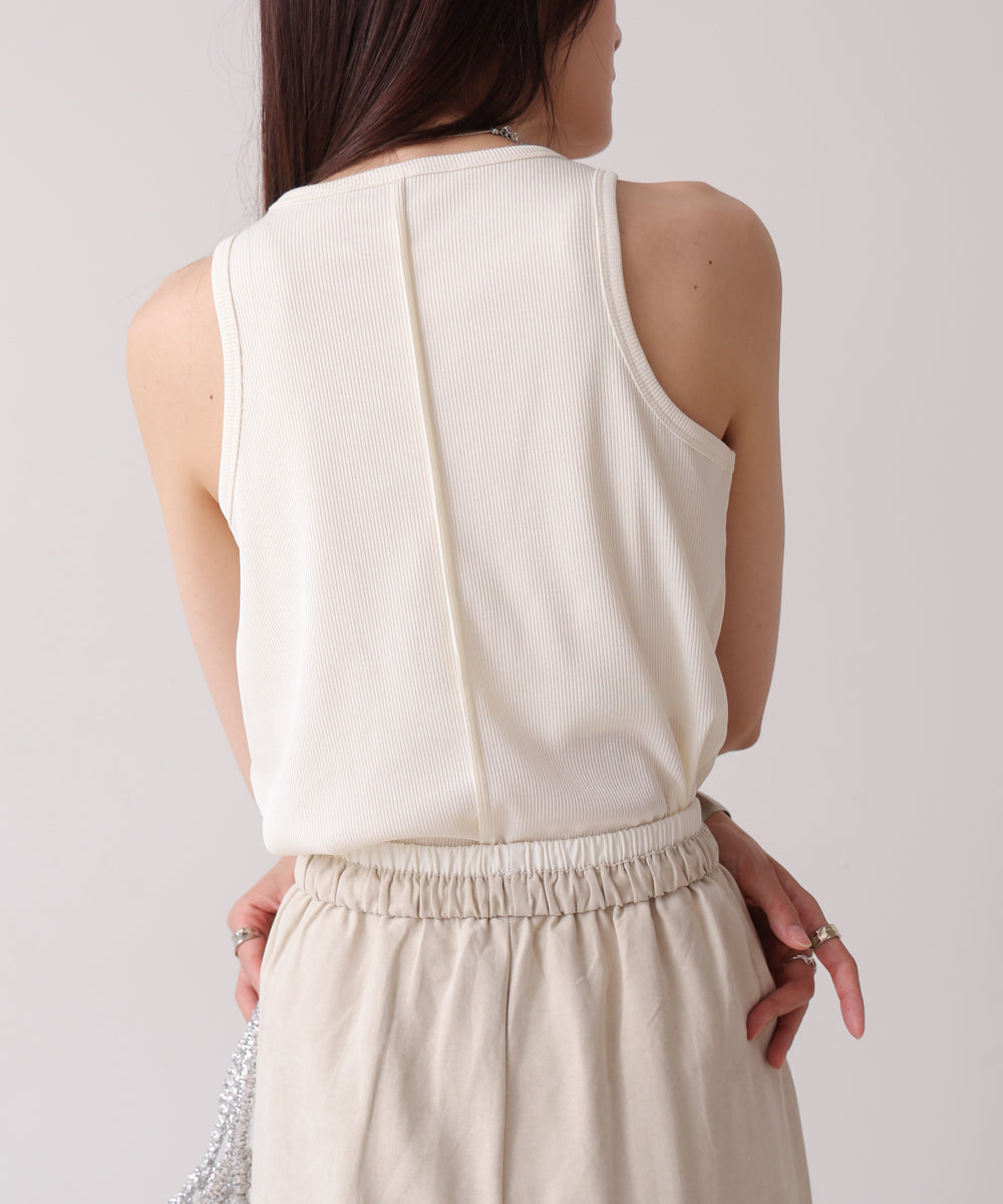 ロゴプレート付アメスリタンクトップ