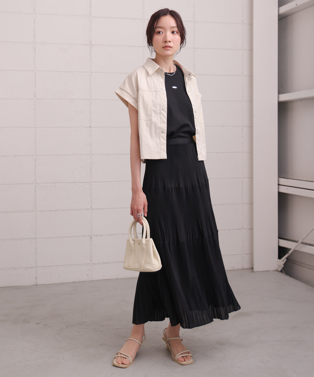 ロゴプレート付アメスリタンクトップ