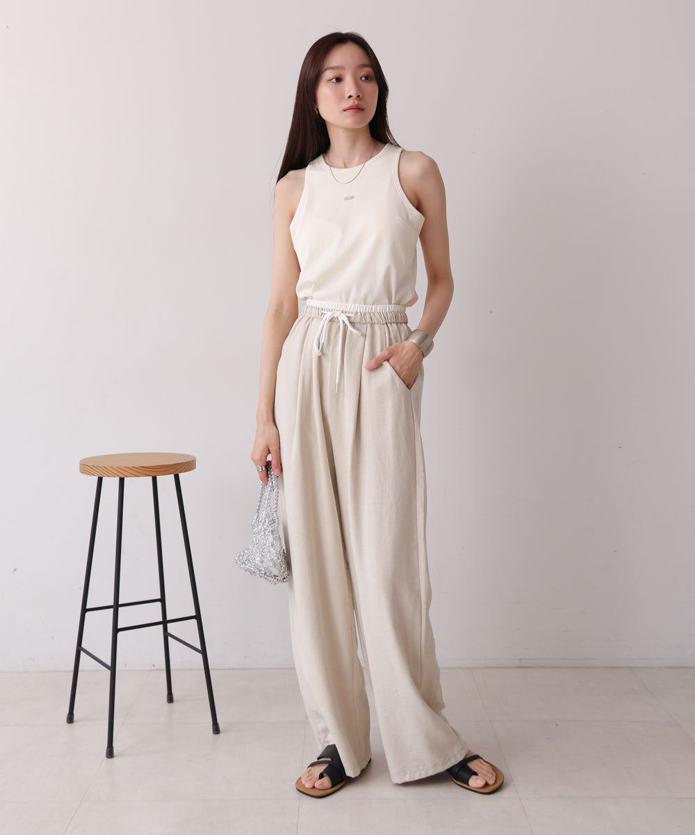 ロゴプレート付アメスリタンクトップ