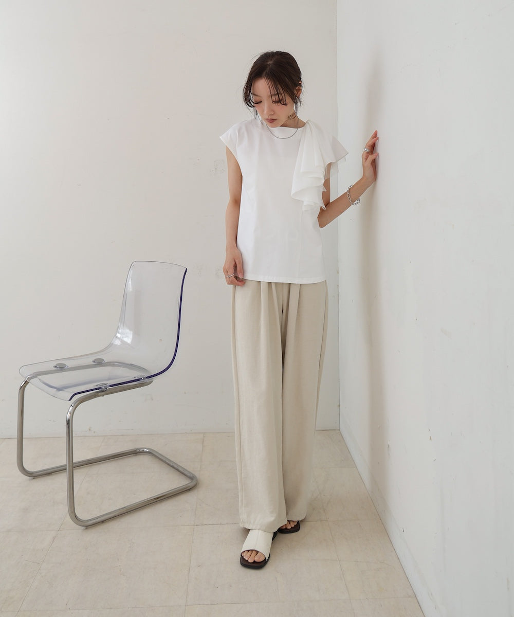 イレヘムラッフルデザインカットソー