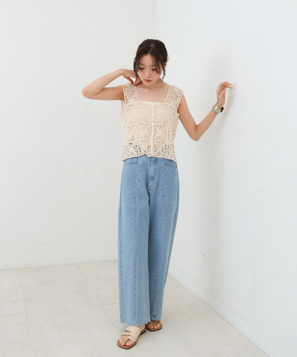 前後2WAYボタン付ビスチェ