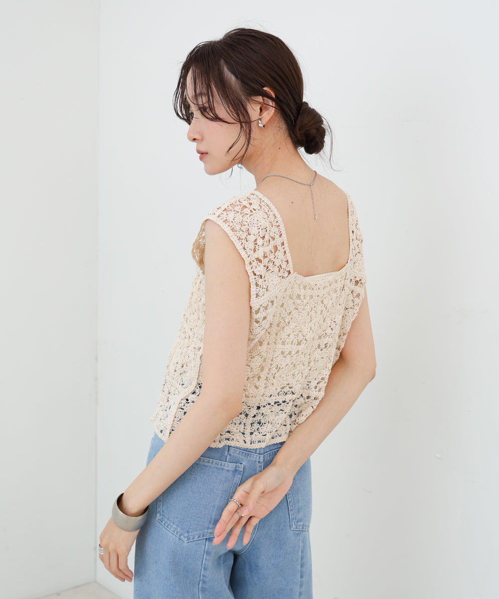 前後2WAYボタン付ビスチェ