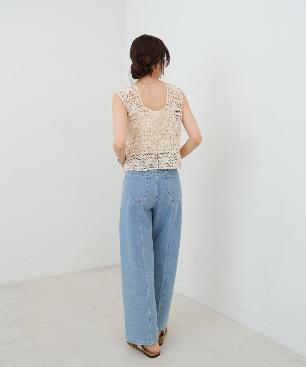 前後2WAYボタン付ビスチェ