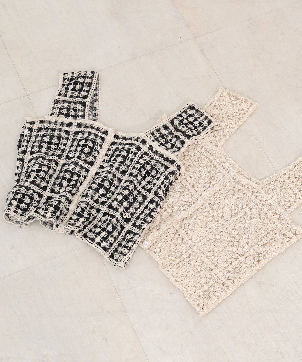 前後2WAYボタン付ビスチェ