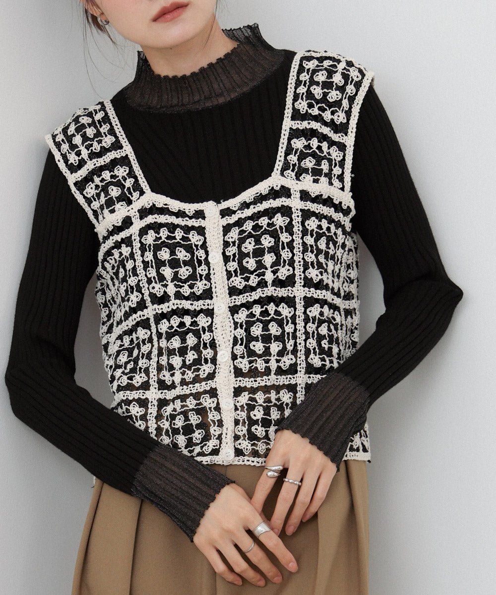 前後2WAYボタン付ビスチェ