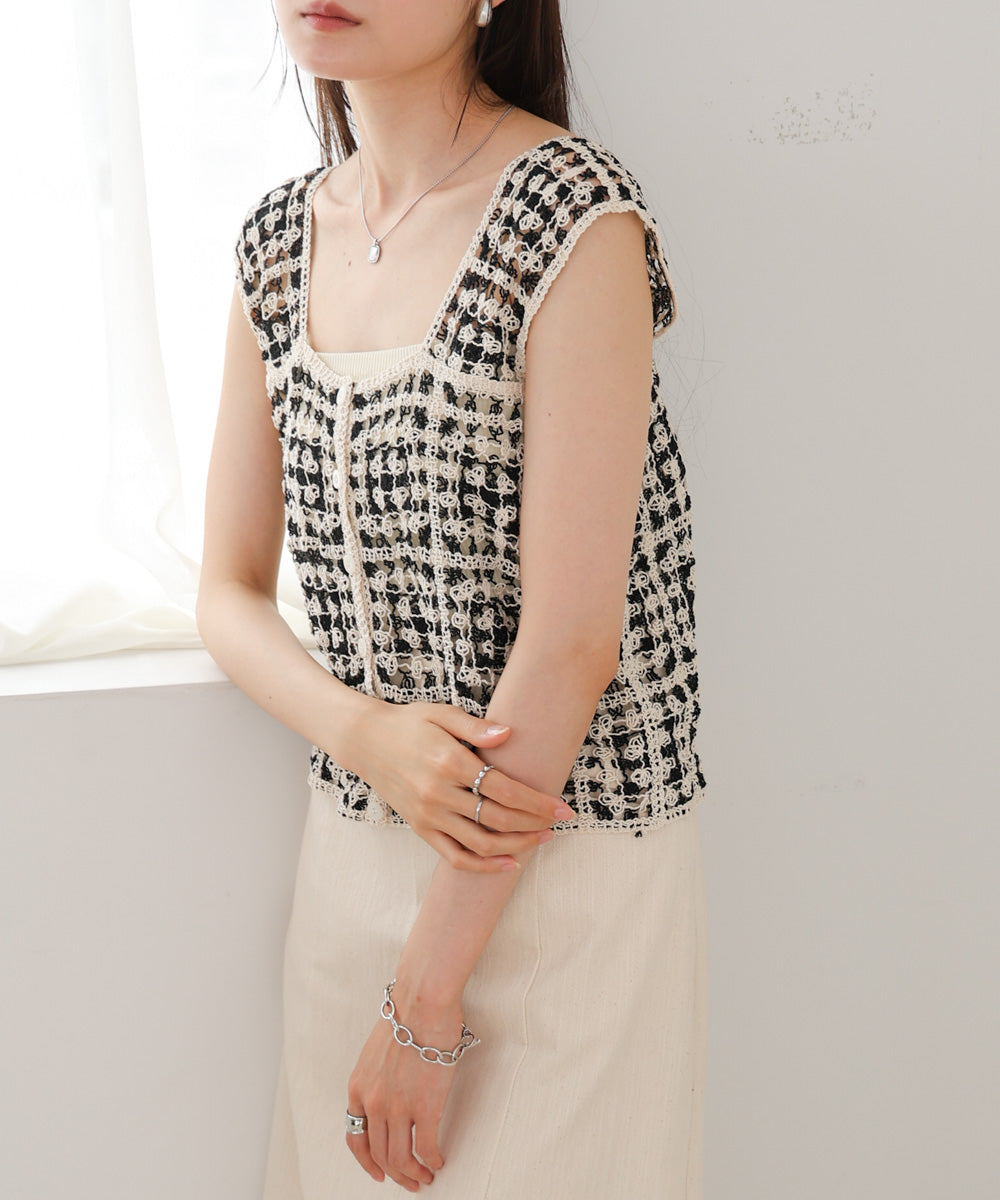 前後2WAYボタン付ビスチェ