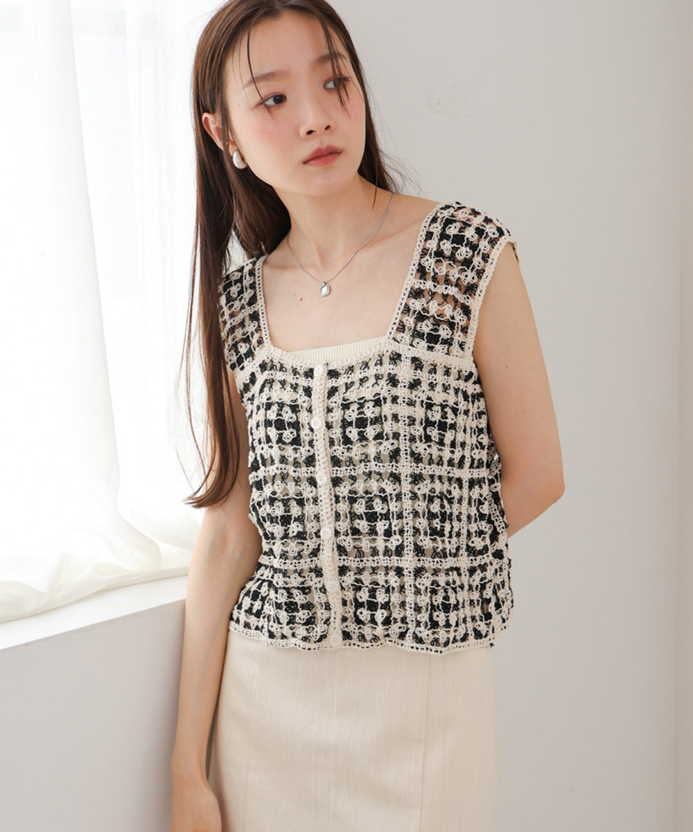 前後2WAYボタン付ビスチェ