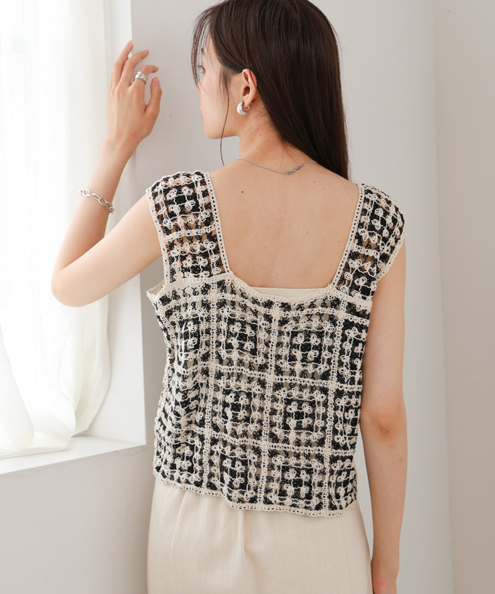 前後2WAYボタン付ビスチェ