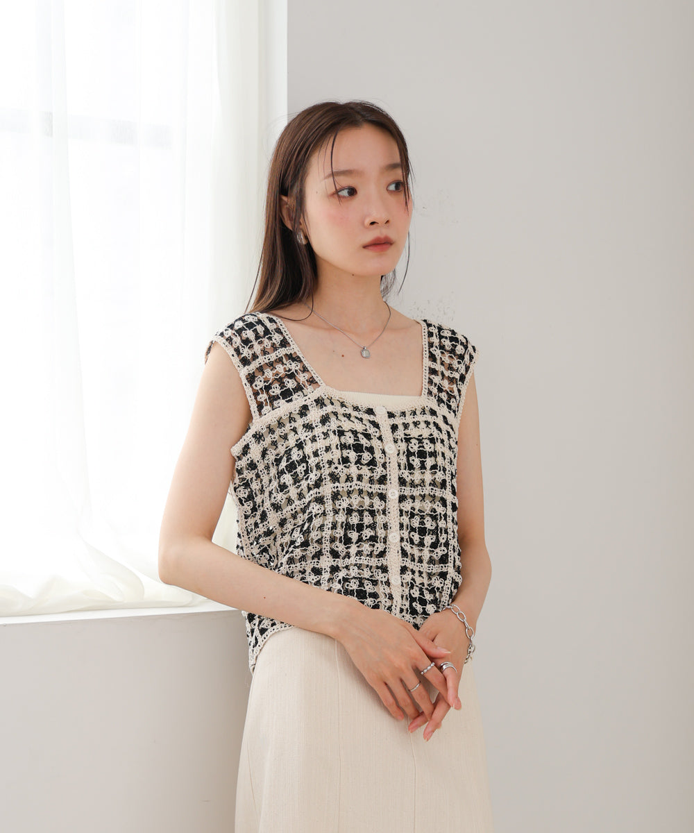 前後2WAYボタン付ビスチェ