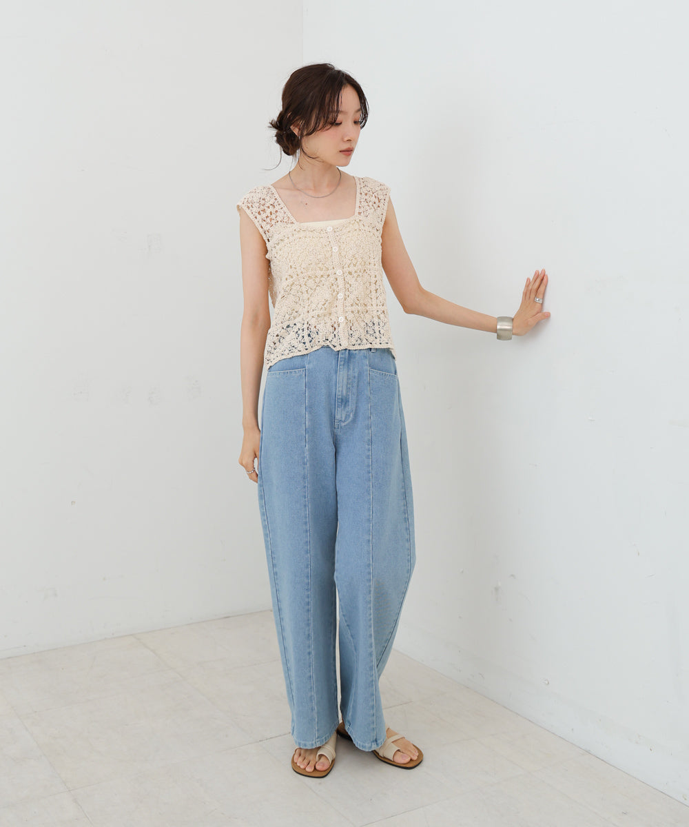 前後2WAYボタン付ビスチェ