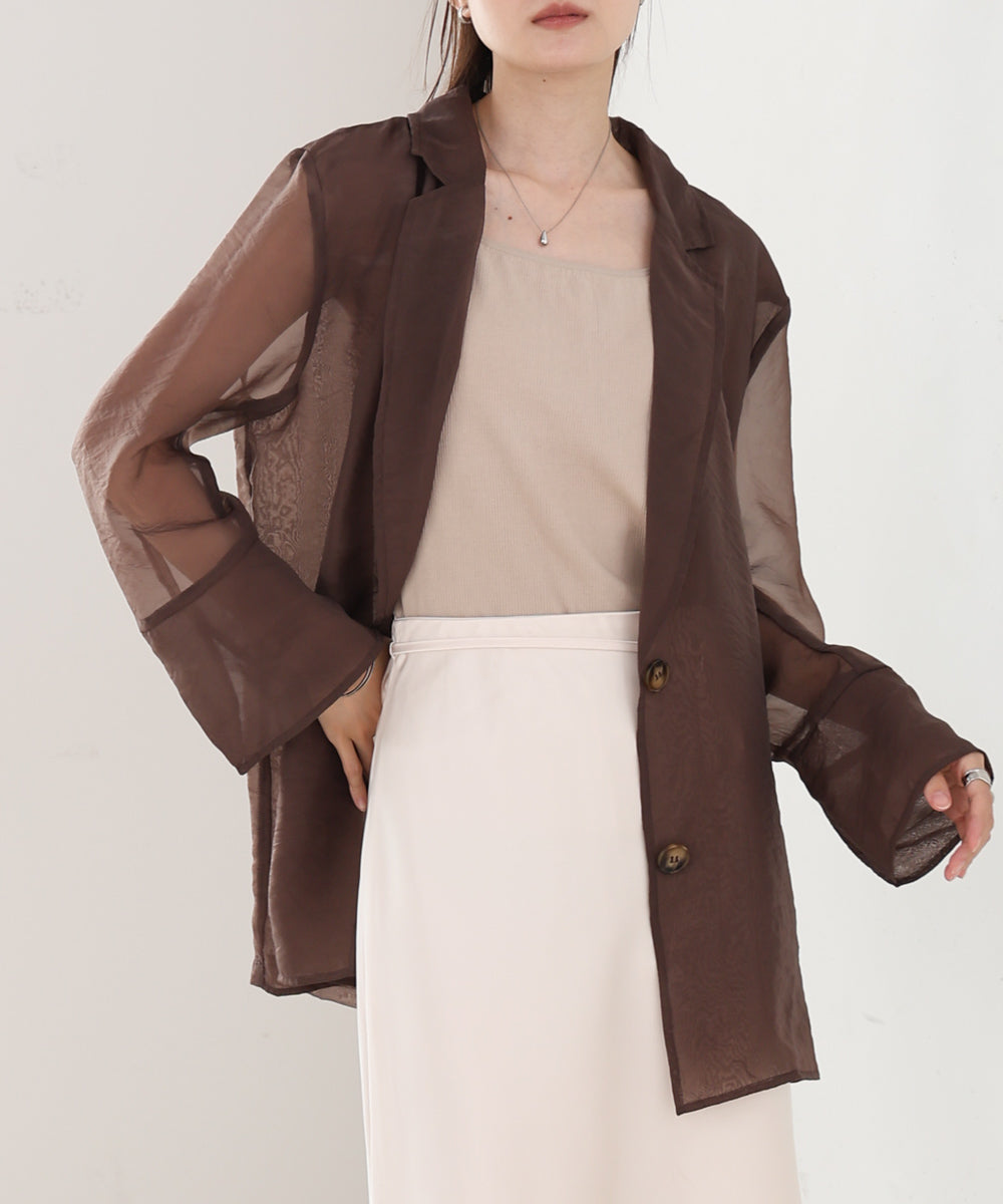 オーガンジーシアーテーラージャケット