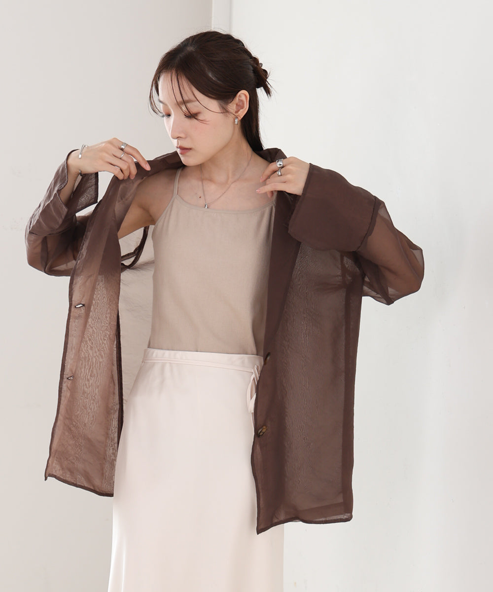 オーガンジーシアーテーラージャケット