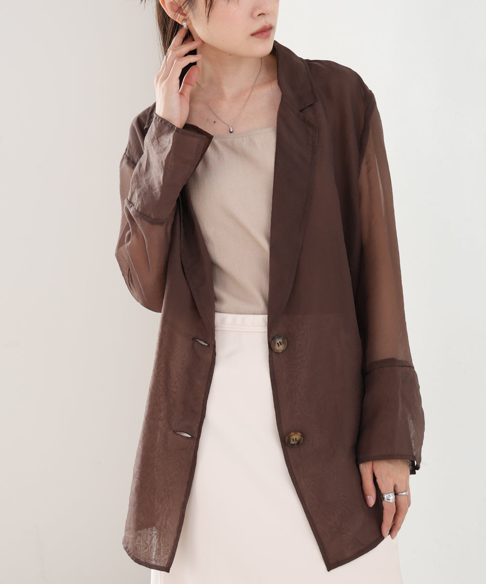 オーガンジーシアーテーラージャケット