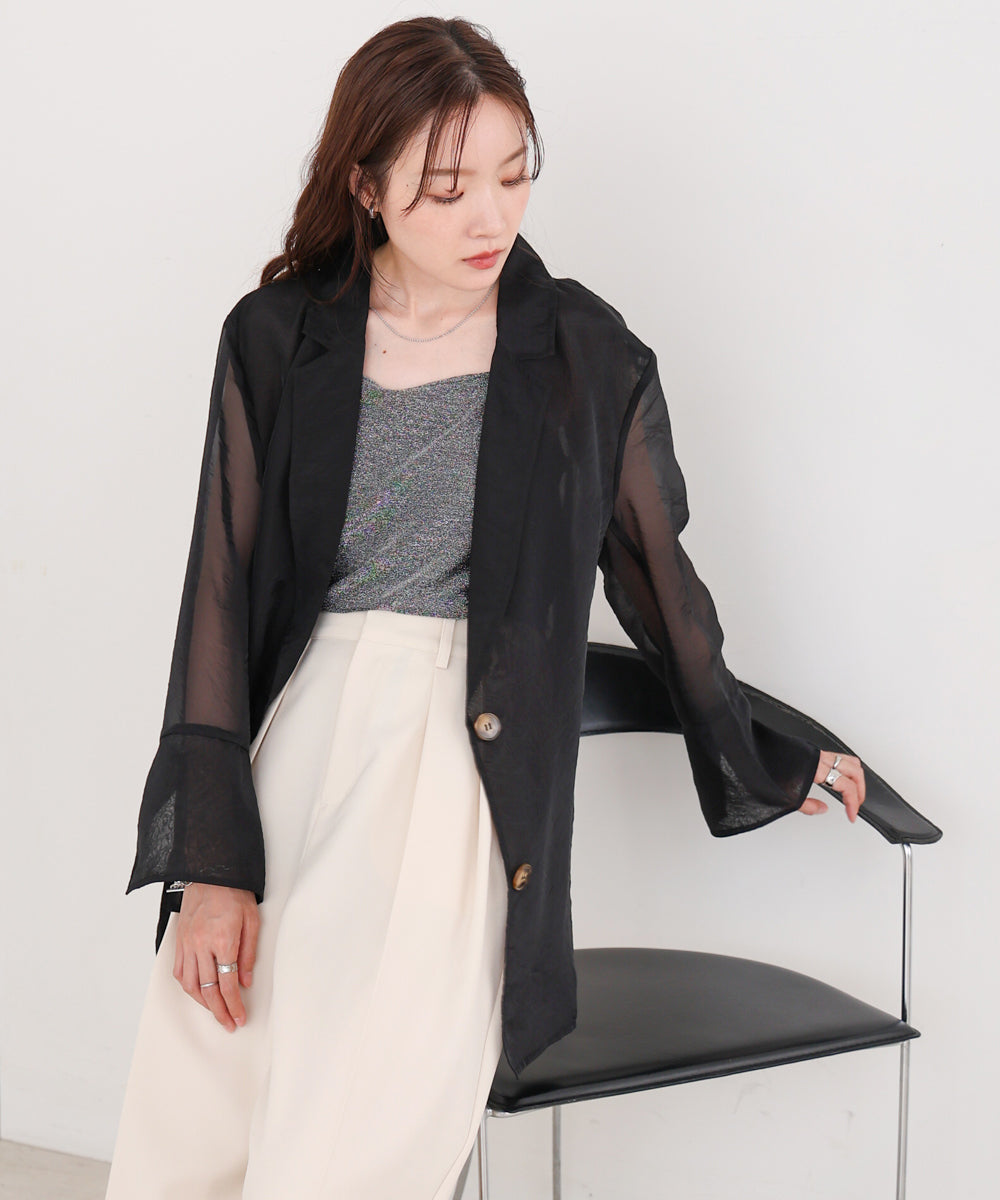 オーガンジーシアーテーラージャケット