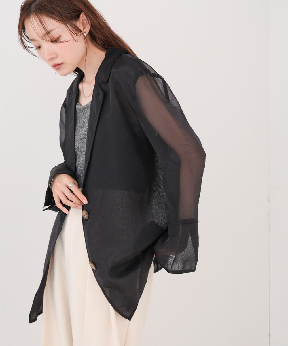 オーガンジーシアーテーラージャケット