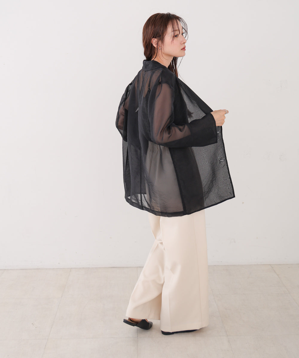オーガンジーシアーテーラージャケット
