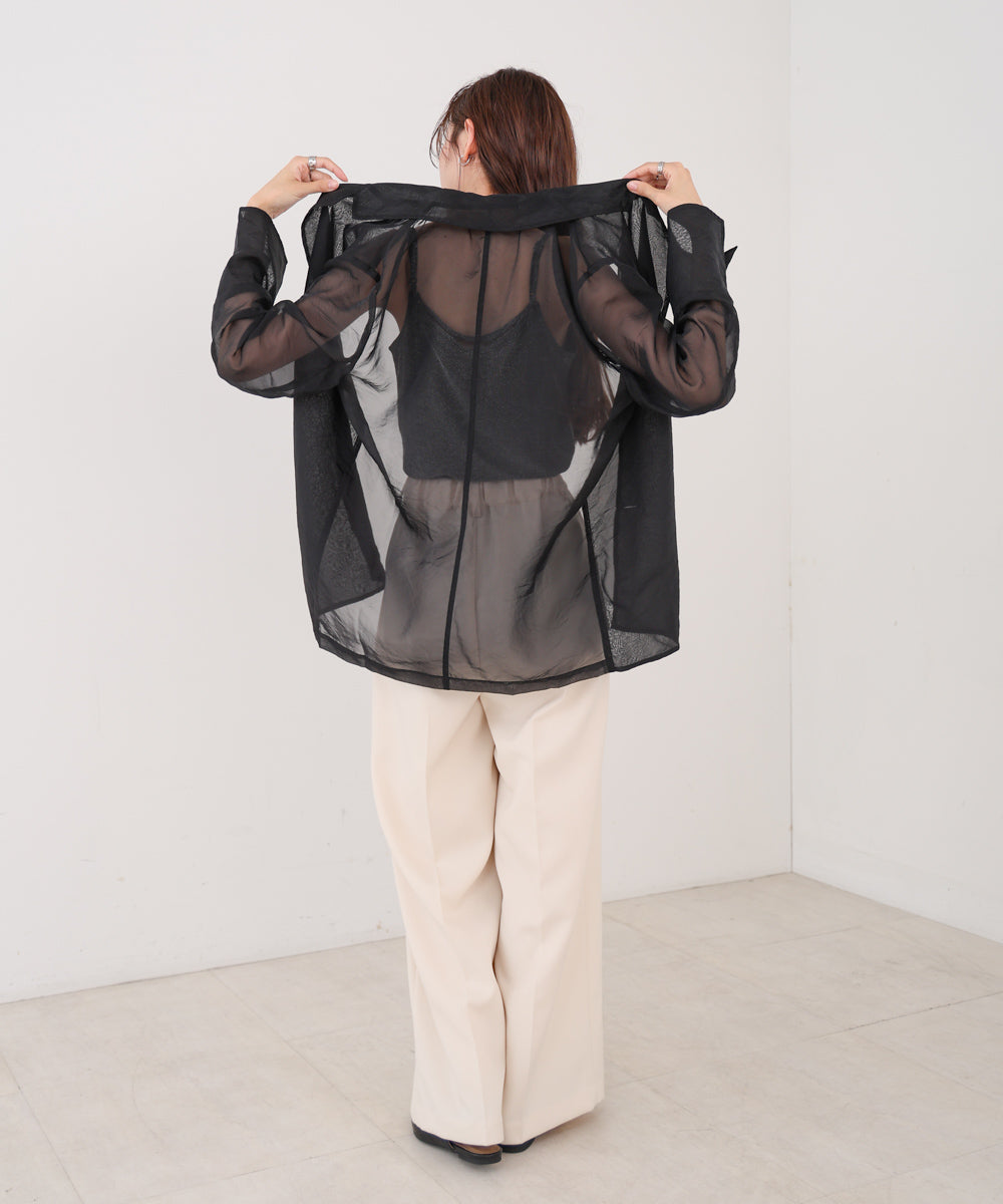 オーガンジーシアーテーラージャケット